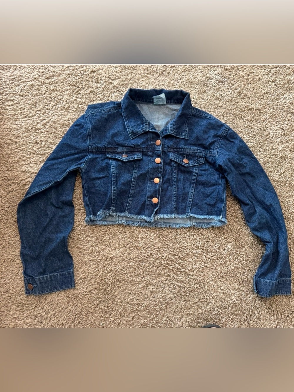 Like New Wore Once Womens Blue Jean Jacket Size
Medium